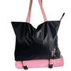 Tote bag Negro/rosa