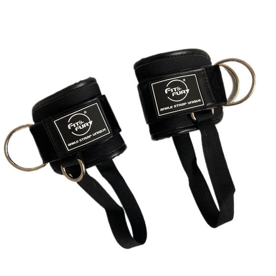 Tobilleras para la polea baja- Ankle Straps 3PRO  NEGRO