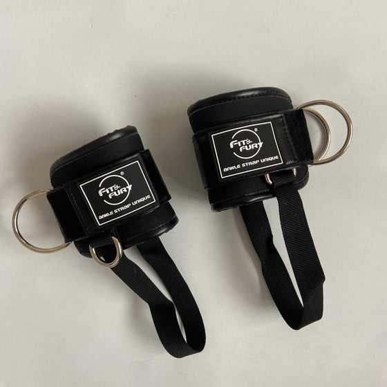 Tobilleras para la polea baja- Ankle Straps 3PRO  NEGRO